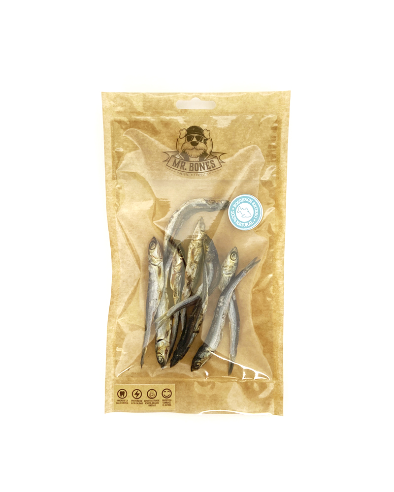 Boquerones enteros Mr Bones para perros y gatos