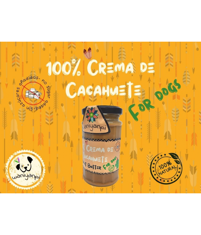 Crema de cacahuetes para perros