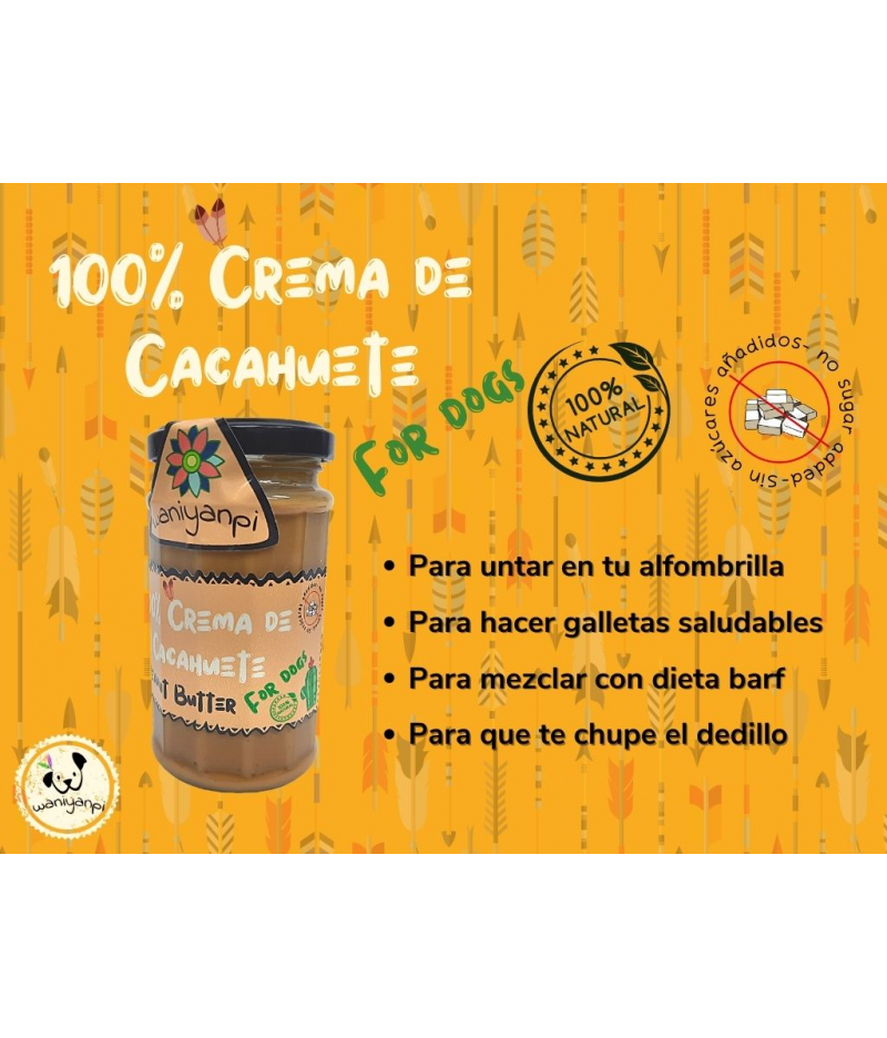 Crema de cacahuetes para perros