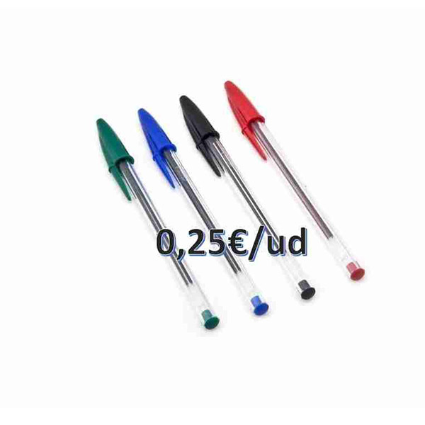 BOLIGRAFOS BIC CRISTAL, PRECIO UNIDAD