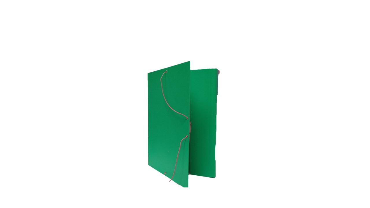 CARPETA FINA CARTON DURO VERDE