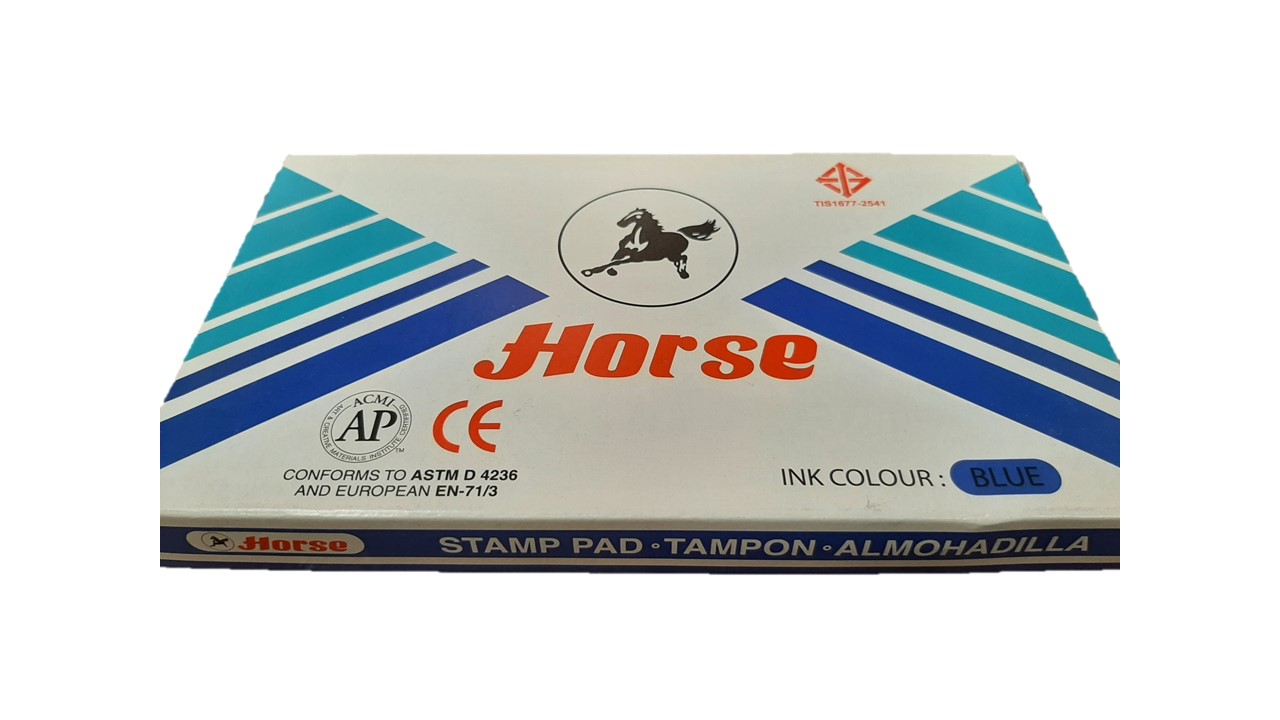 TAMPON SELLOS AZUL HORSE 7,4X15