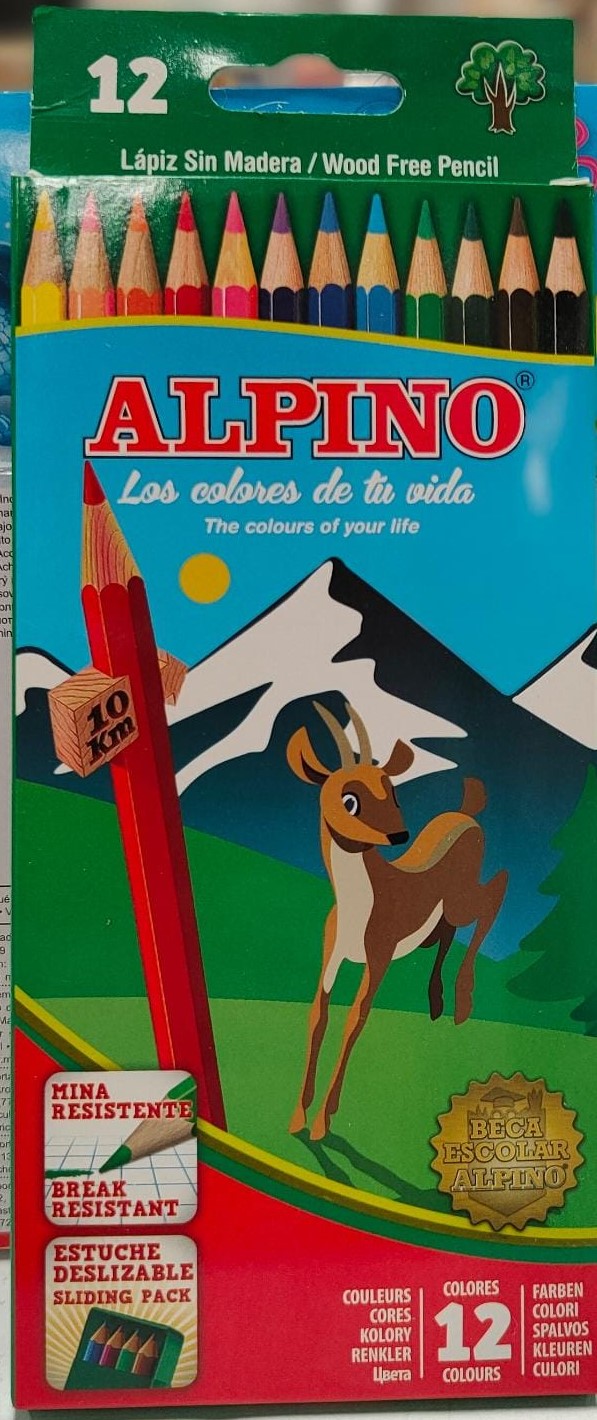 LAPICES DE COLORES ALPINO X 12