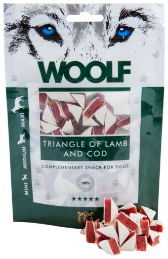 Woolf Snack Triangulos de Cordero y Bacalao 100gr