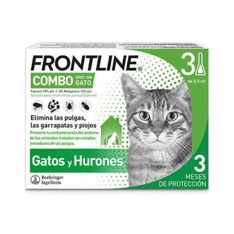 Combo Frontline Gatos 3 Pipetas