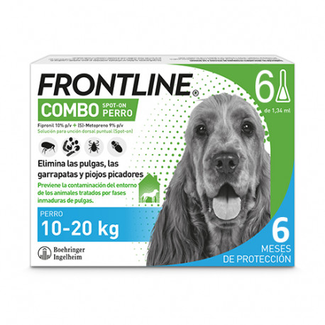 Frontline Combo Spot On Perros 10-20 Kg  6 pipetas