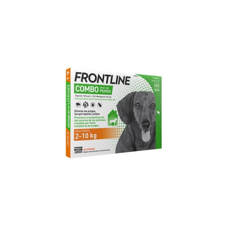 Frontline Combo Spot On Perros 2-10 Kg 6 pipetas