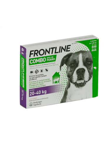 Frontline Combo Spot On Perros 20-40 Kg 6 pipetas