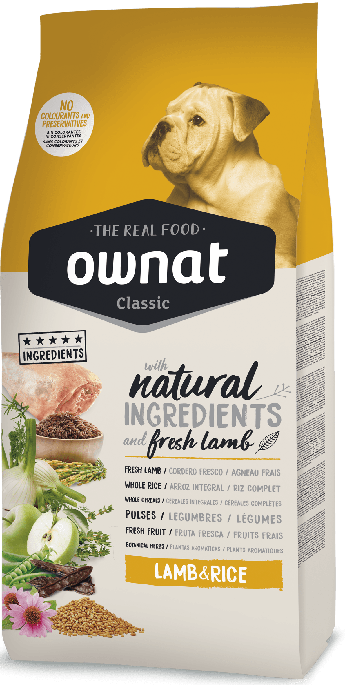 OWNAT CLASSIC LAMB & RICE 4KG