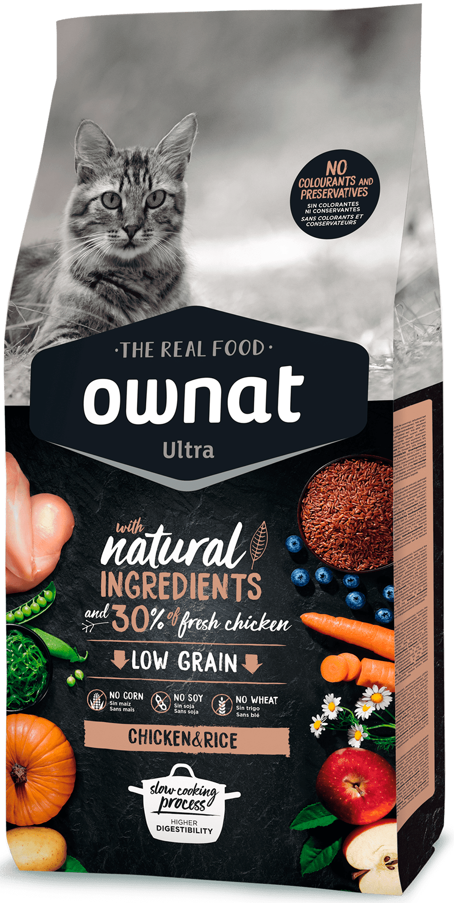 OWNAT ULTRA POLLO Y ARROZ 1.5KG (GATO)