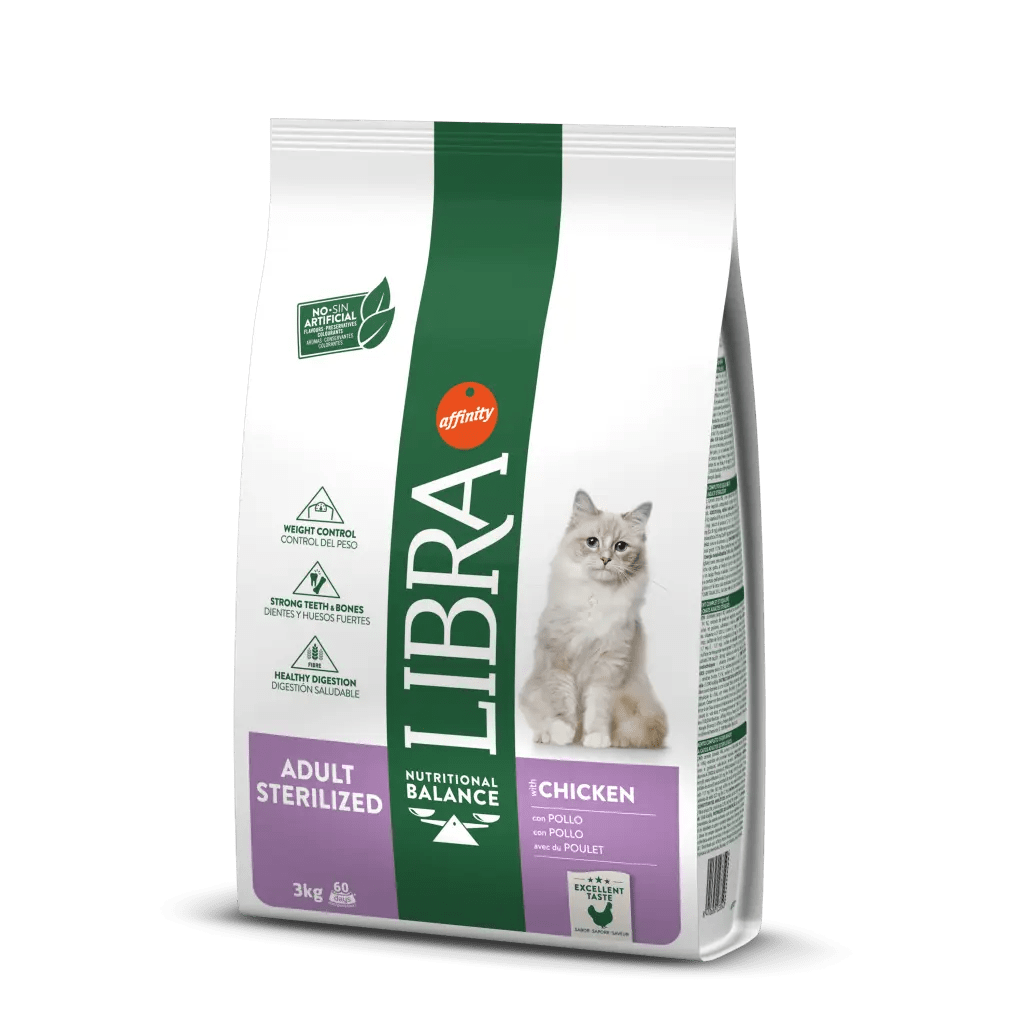 LIBRA ADULT ESTERILIZADO POLLO 3KG (GATO)