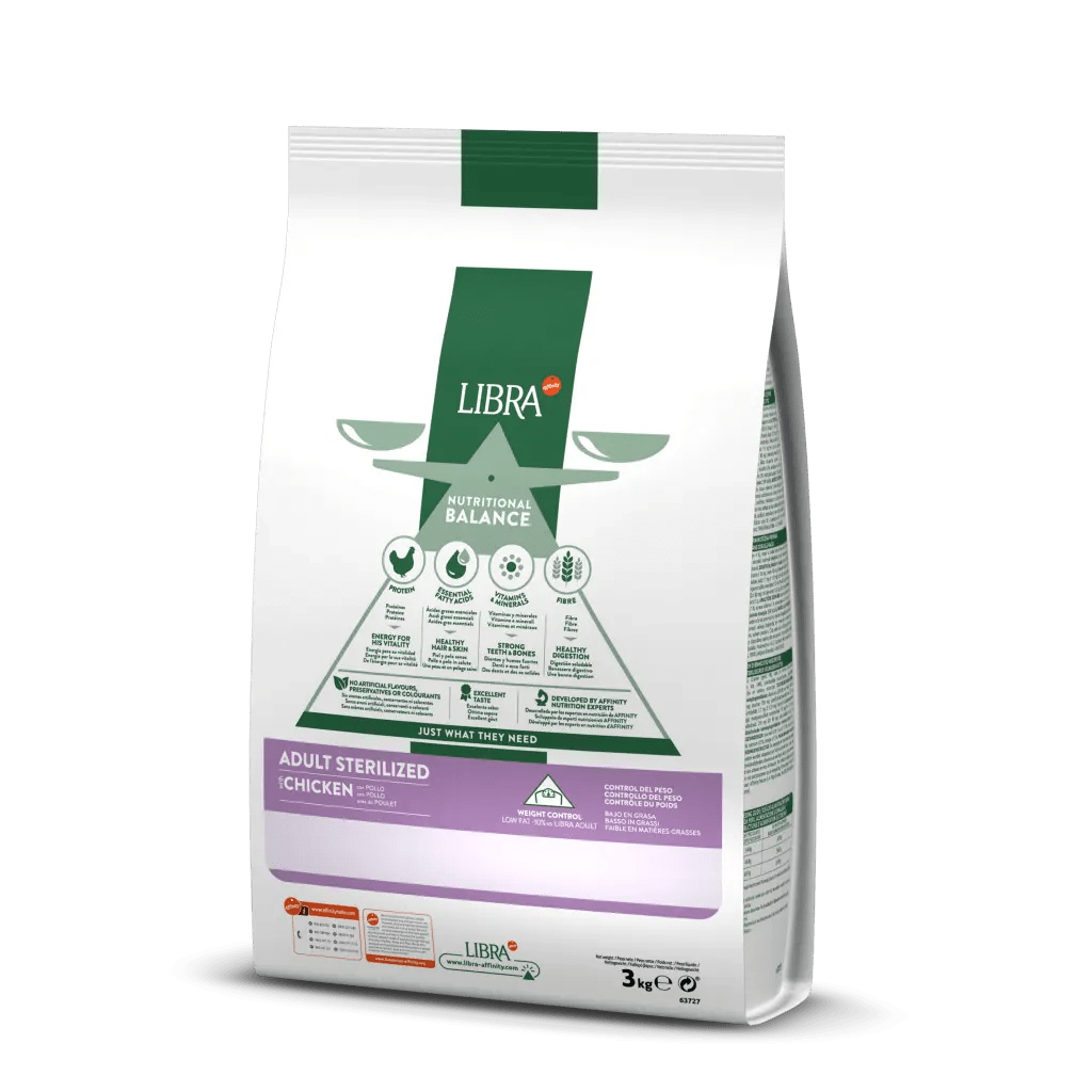 LIBRA ADULT ESTERILIZADO POLLO 3KG (GATO)