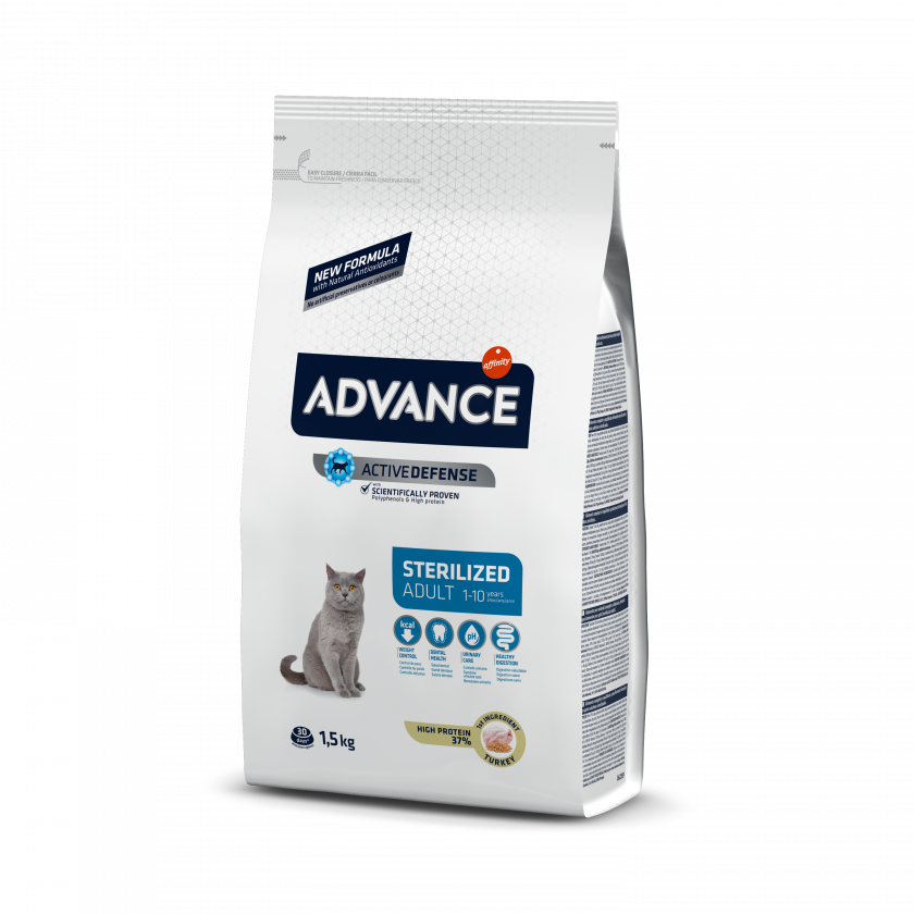 ADVANCE ADULT ESTERILIZADO PAVO 10KG (GATO)