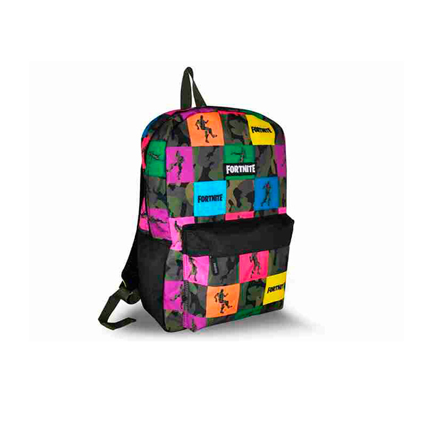 MOCHILA ESCOLAR GRANDE COLORES FORNITE