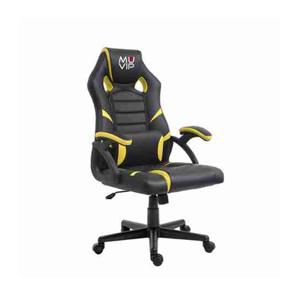 SILLA GAMING GM1000 NEGRO/AMARILLO MUVIP