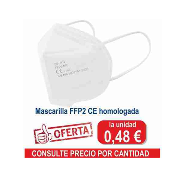 MASCARILLA FFP2 MODELO CEE ( 5 Unid ) BLANCAS