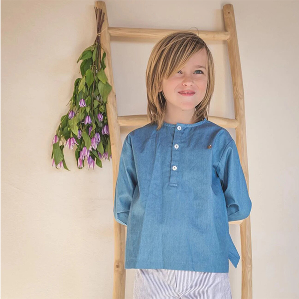 Camisa niño denim