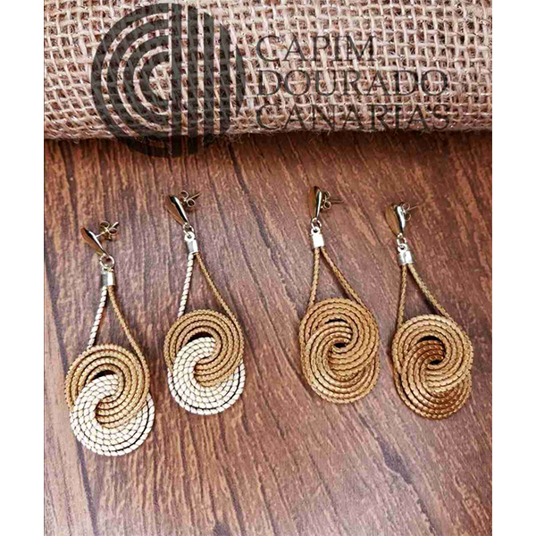 Pendientes en Oro vegetal