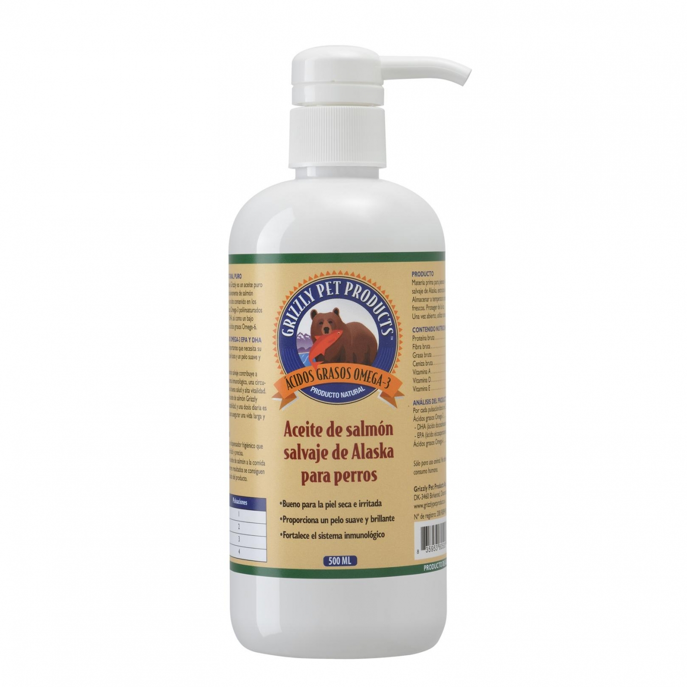 Grizzly Aceite de salmón 500ml