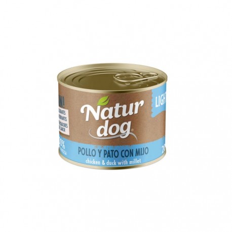 Naturdog Light Pollo, pato y mijo 200gr