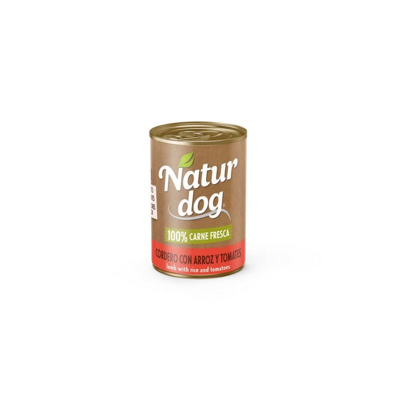 Naturdog Adult Cordero, arroz y tomates 400gr