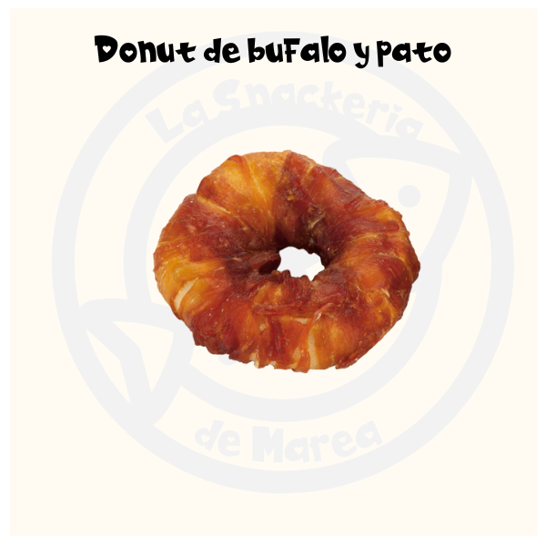 DONUT DE PIEL DE BUFALO Y PATO 7CM, UNIDAD