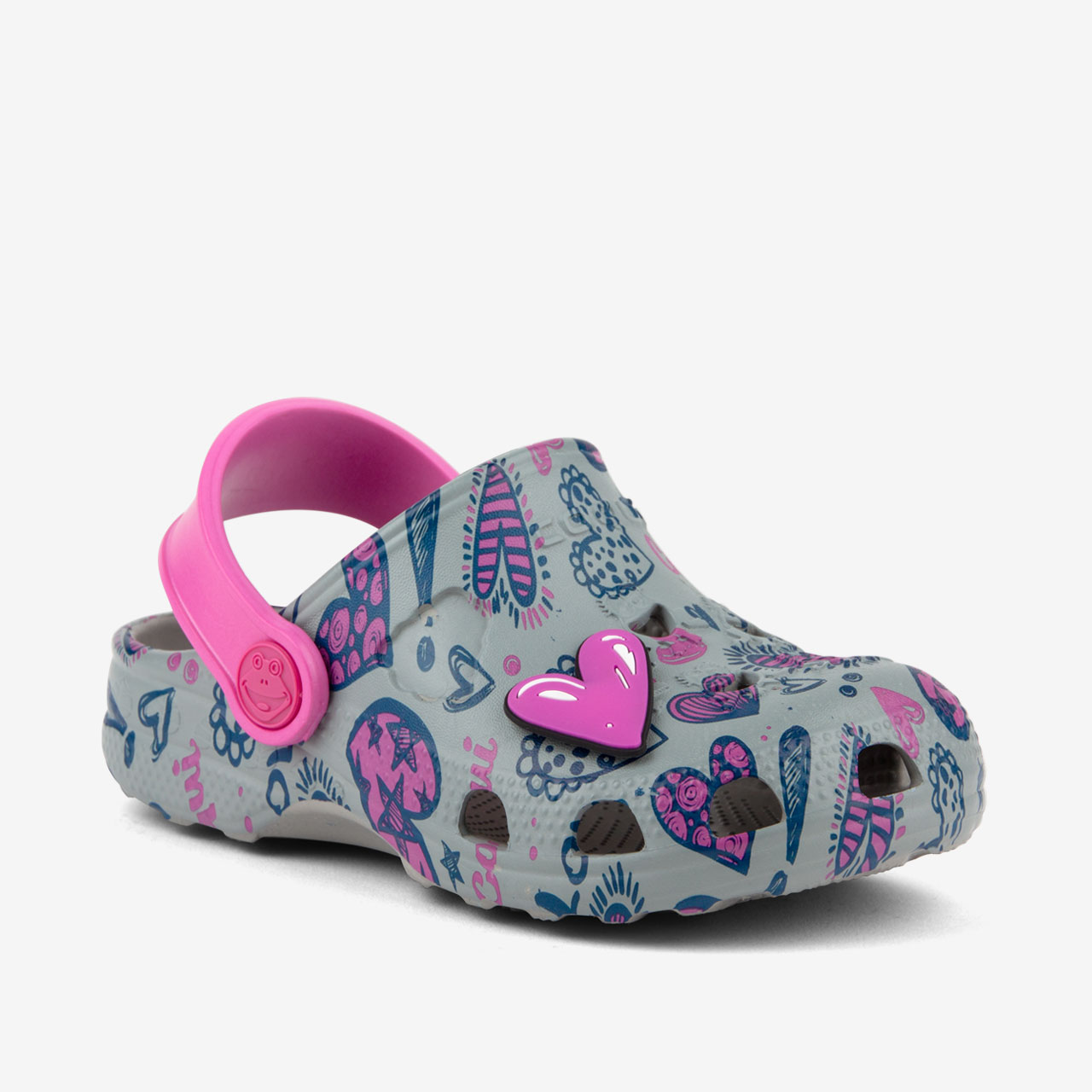 COQUI LITLLE FROG MID GREY/FUCHSIA LOVE