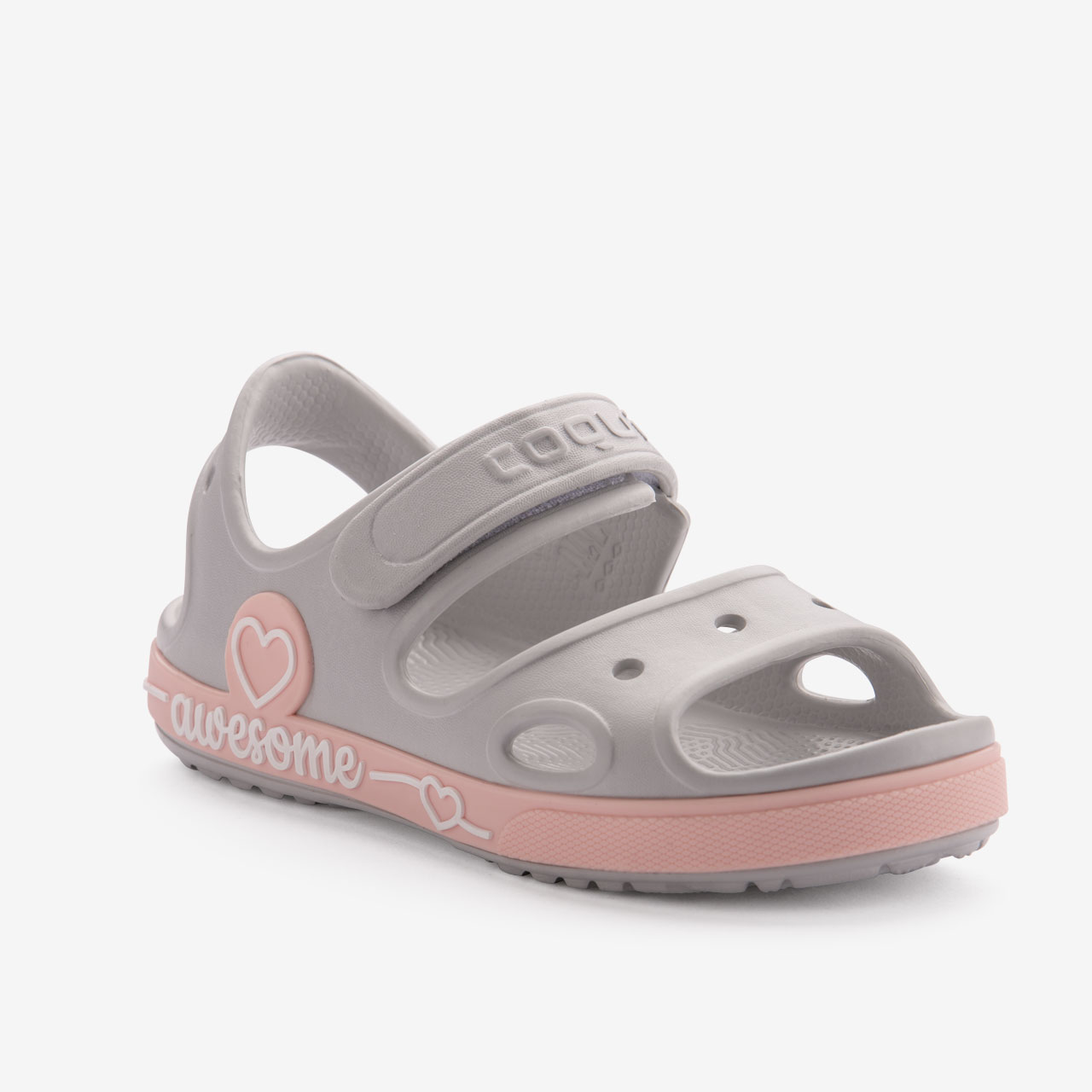 COQUI YOGI KHAKI GREY/CANDY PINK