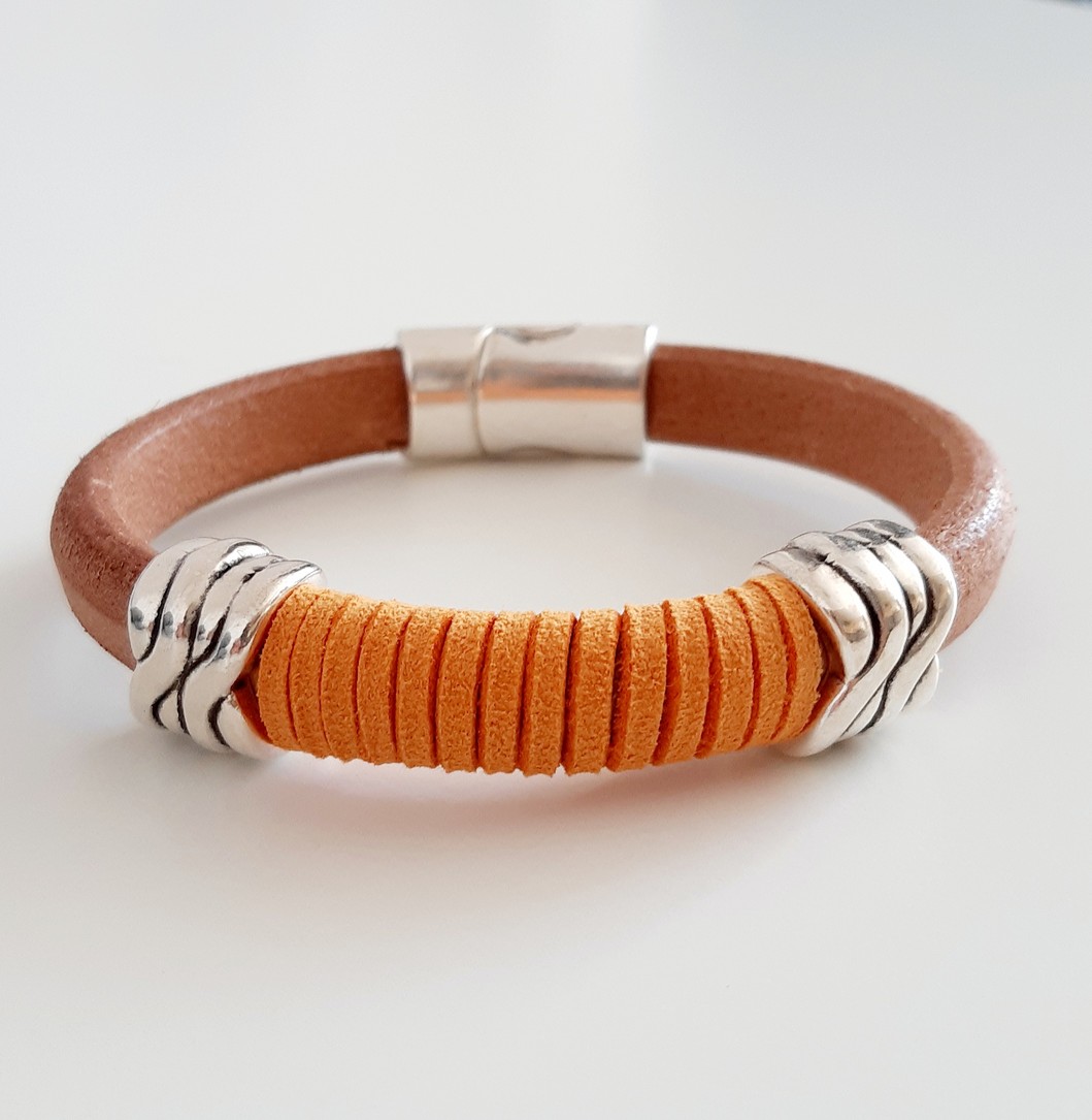 Pulsera Tamarán - Marrón/Naranja.