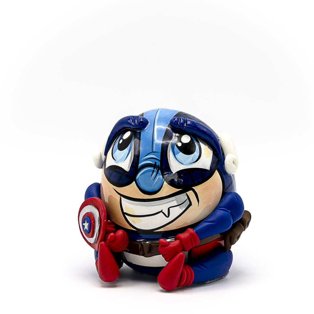 HUCHA HUEVO CAPITAN AMERICA