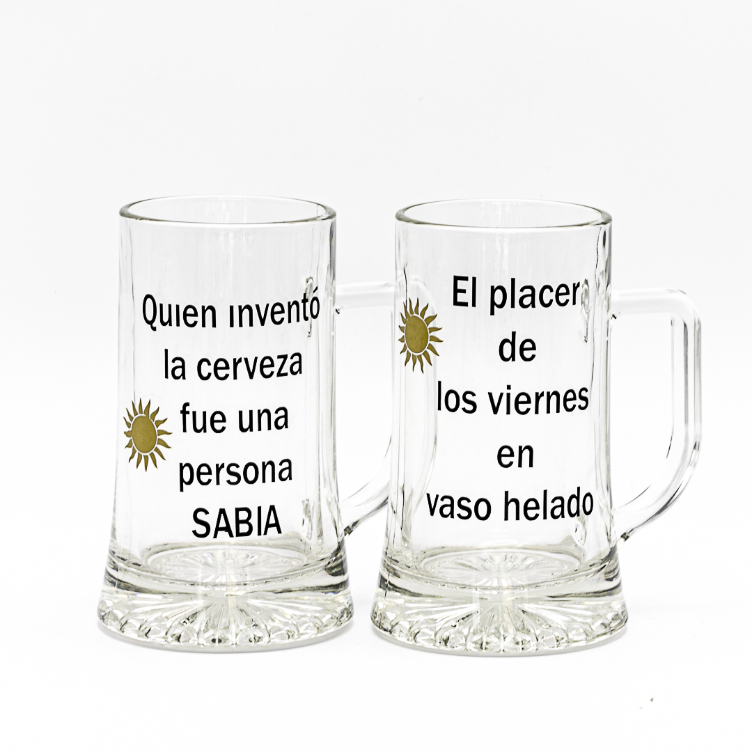 JARRAS DE CERVEZA PERSONALIZADA