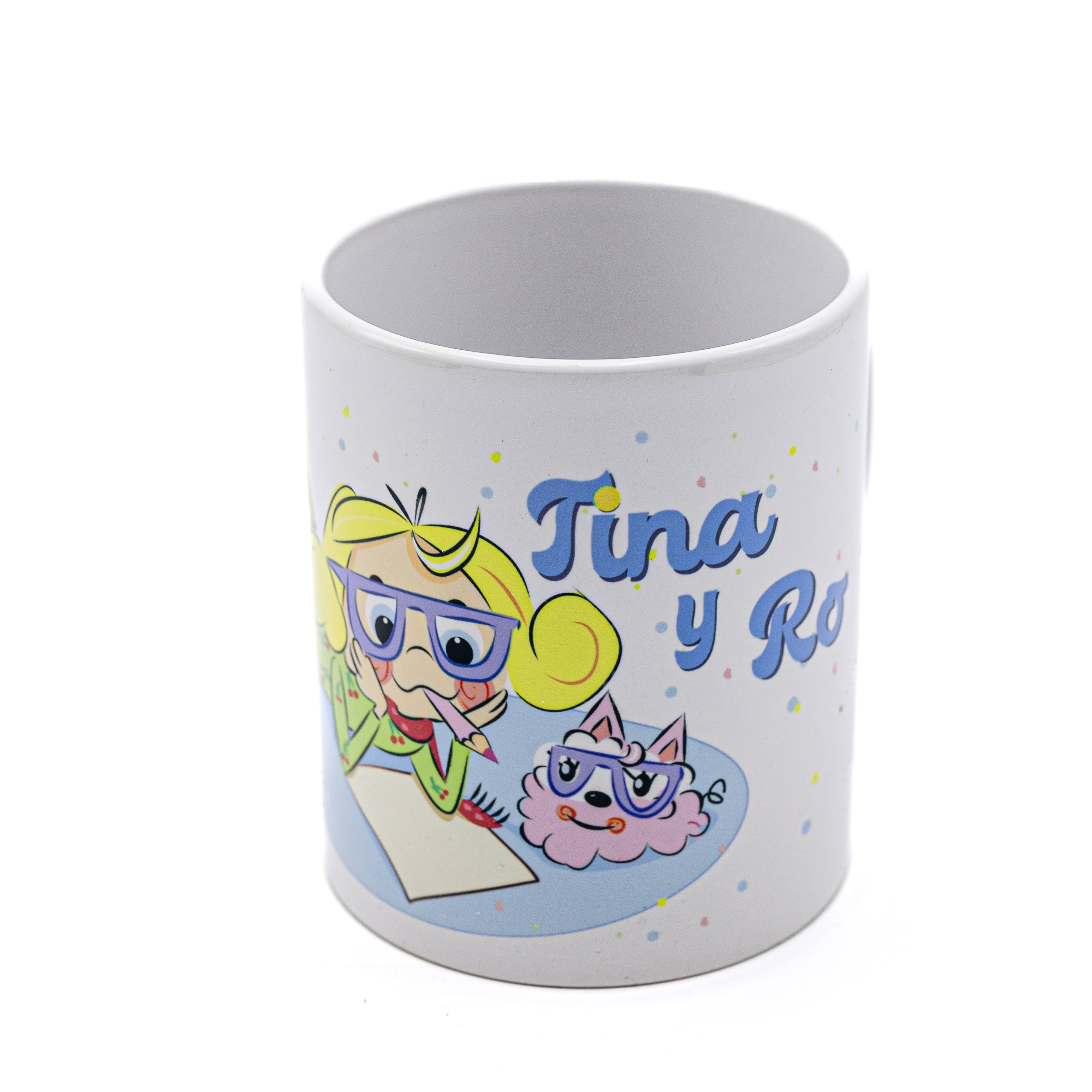 Taza de Tina y Ro escribiendo.(Merchandising) 