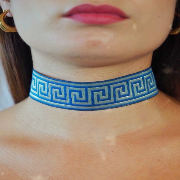 Choker greece azul