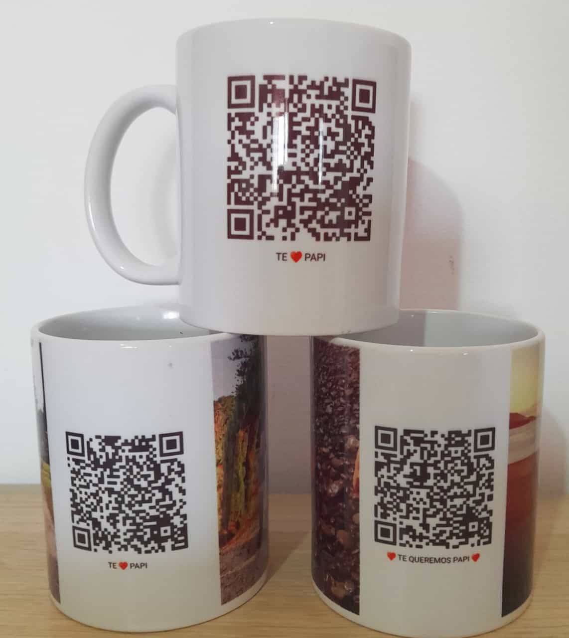 TAZA MENSAJE  CODIGO QR