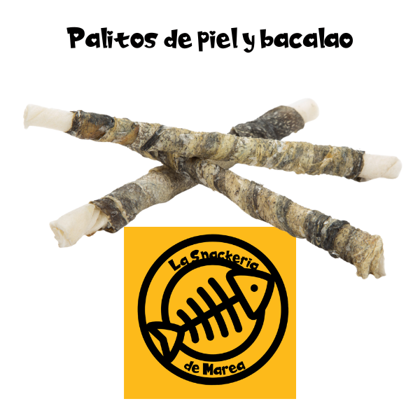 PALITO DE PIEL CON BACALAO 12CM (2 UNIDADES)