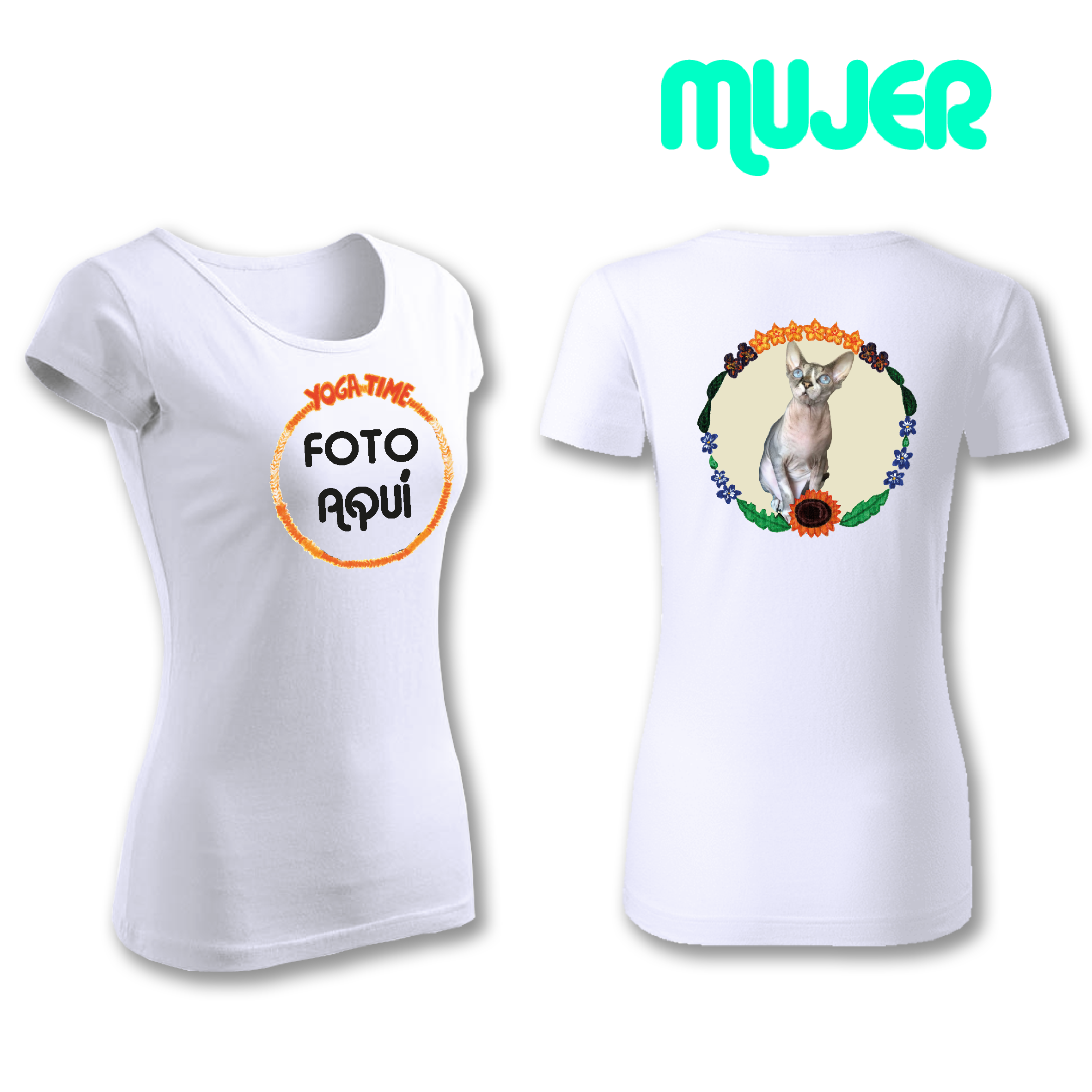 Camiseta de Algodón Mujer Personalizado Mikimimi