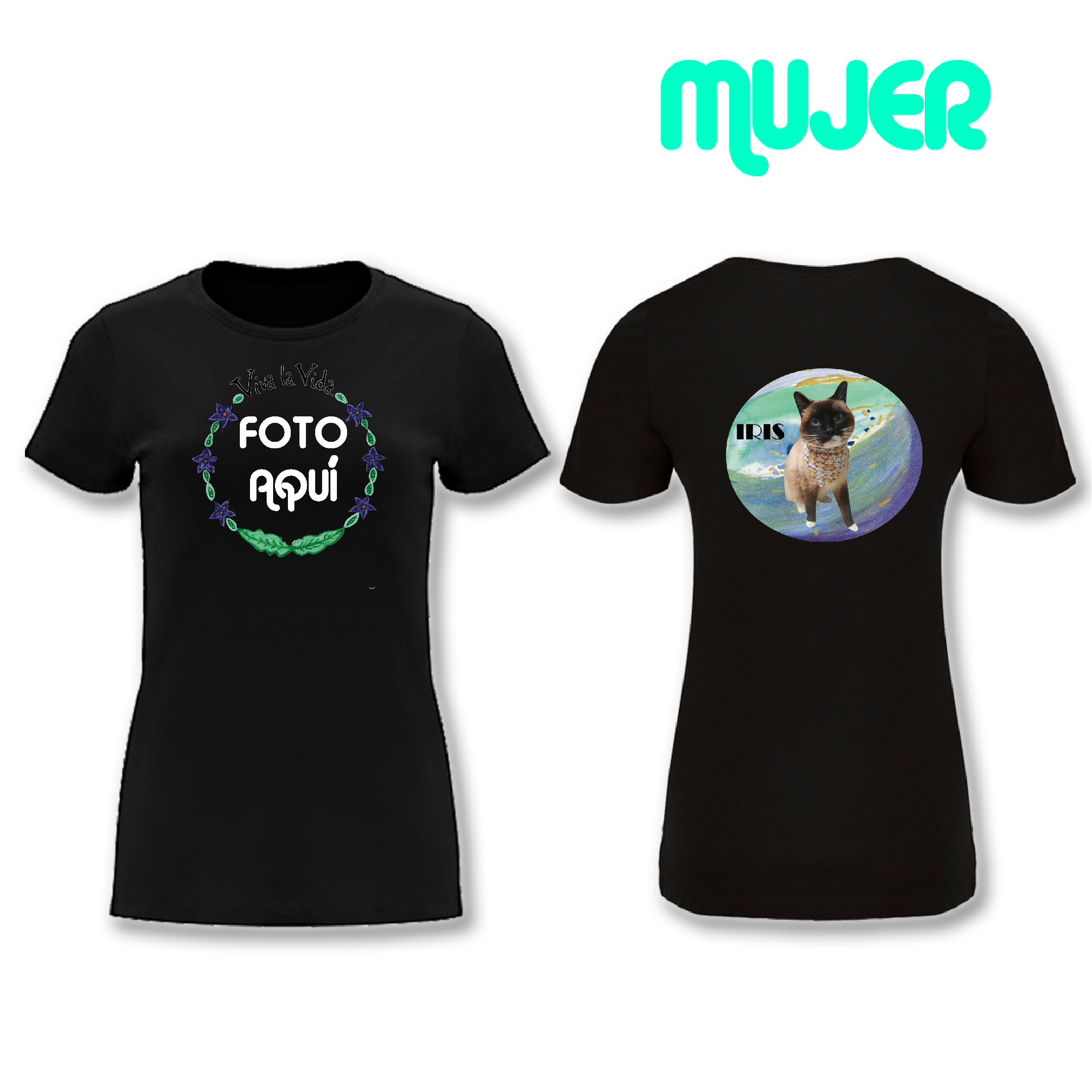 Camiseta de Algodón Mujer Personalizado Mikimimi