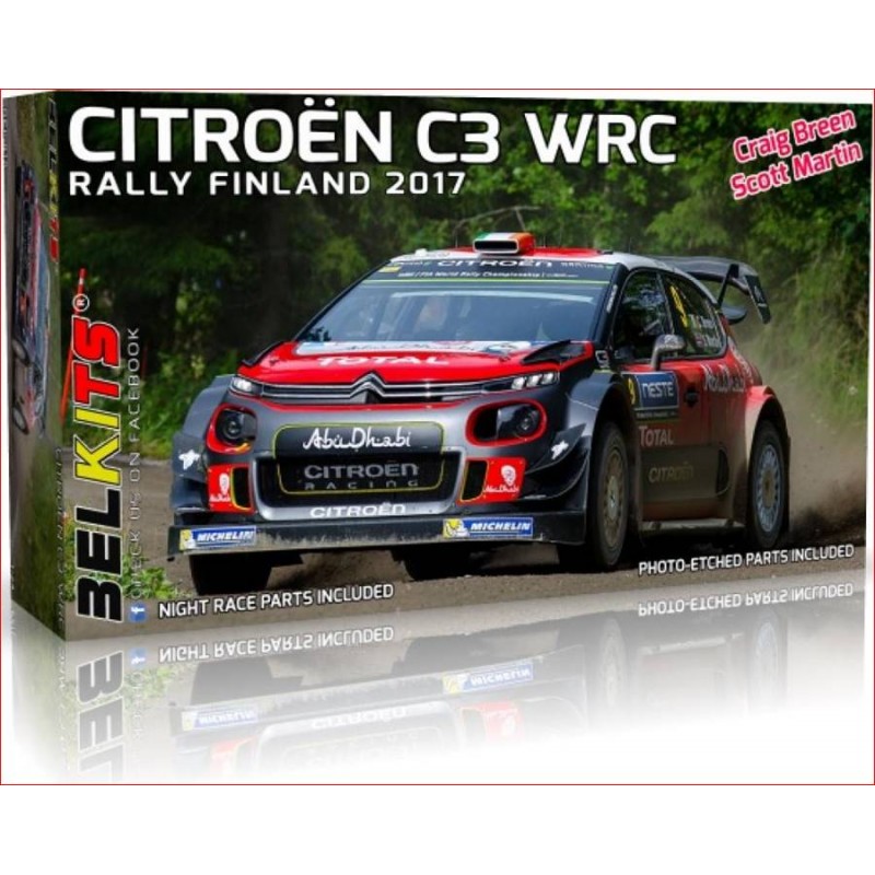 Belkits Maqueta Citroen C3 WRC Rally Finland 2017 1/24