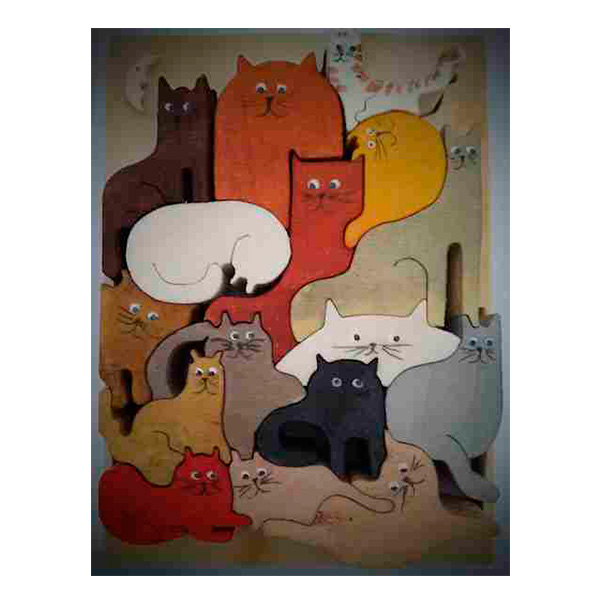 Puzzle 16 gatos