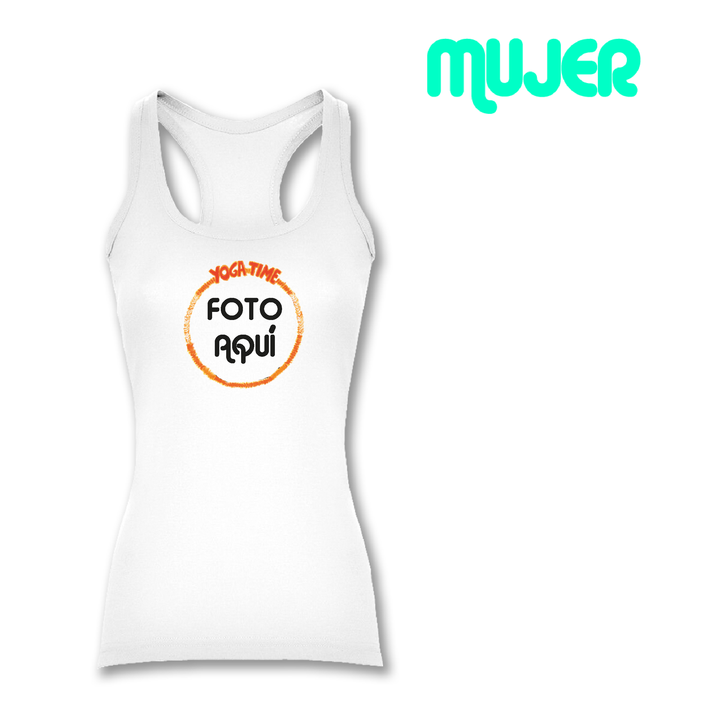 Camiseta Mujer tipo nadadora Personalizada 