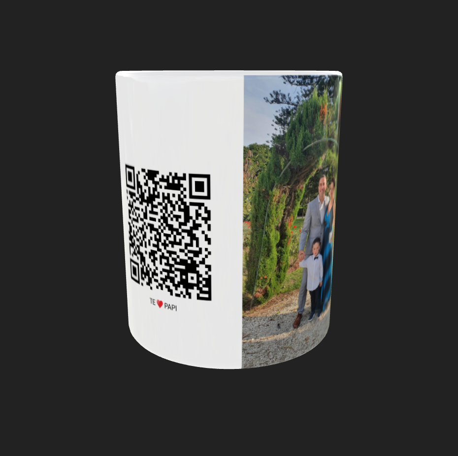 TAZA MENSAJE  CODIGO QR