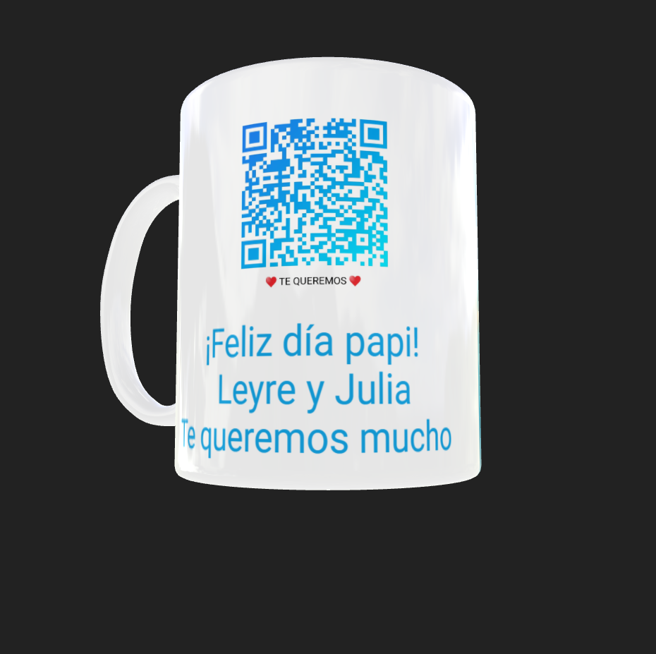 TAZA MENSAJE  CODIGO QR