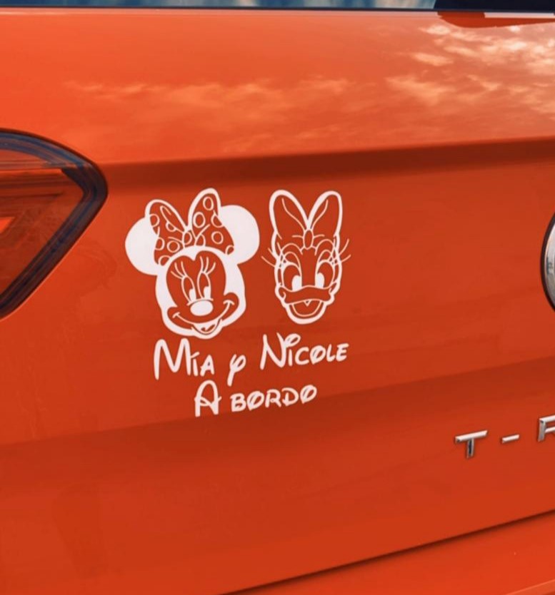 Vinilo para coche minnie daisy